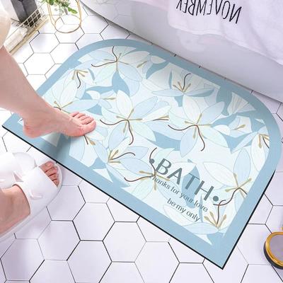 Bathroom Floor Mat Absorbent Toilet Diatom Mud Toilet Door Non-slip Foot Mat Toilet Door Mat
