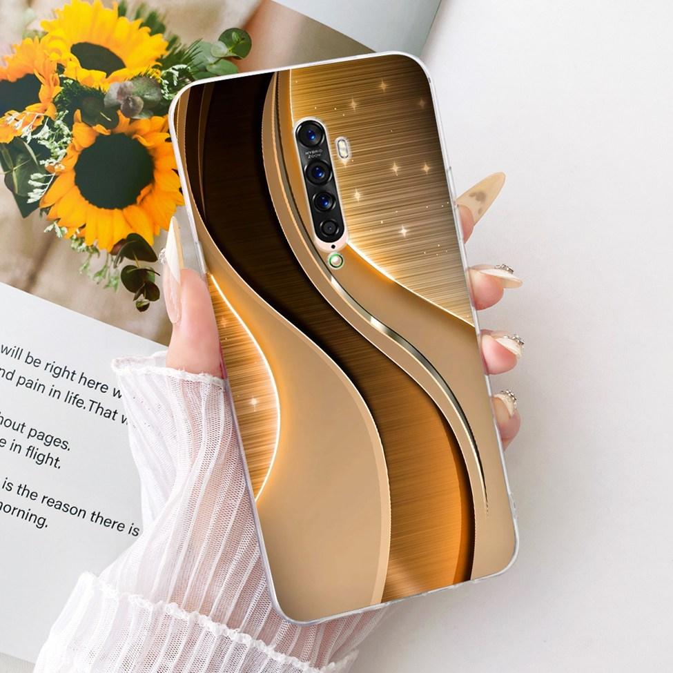 Clear Casing For Oppo Reno2 CPH2577 Phone Case For Oppo Reno 2 Cover Fashion Butterfly Funny Cute Painted
