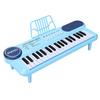 37 Tasten Kinder Keyboard Klavier mit Mikrofonständer Musikspielzeug Tragbares Elektronisches Klavier für Früherziehung Blau