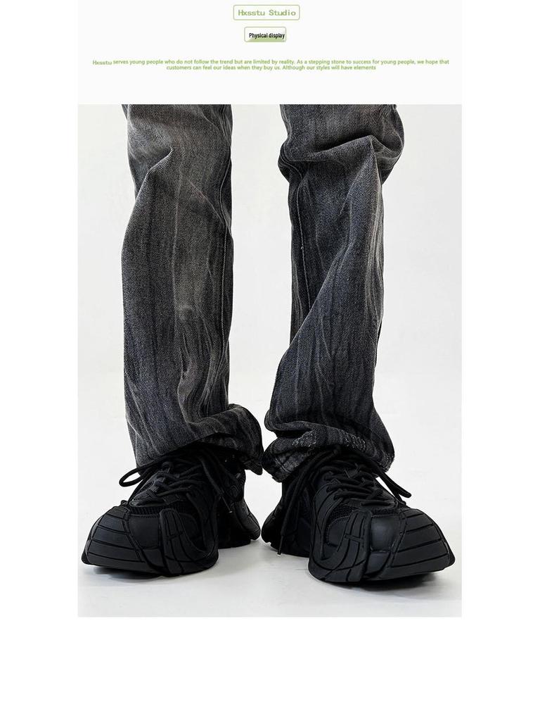 Nische Black Warrior Octopus Herren Retro Wandersneaker - Mesh Atmungsaktiv