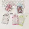 Cartoon Transparent Photo Card Holder PVC Transparent Photo Booth Strip Glitter Finish Photo Display Star Design Sleeves Girls