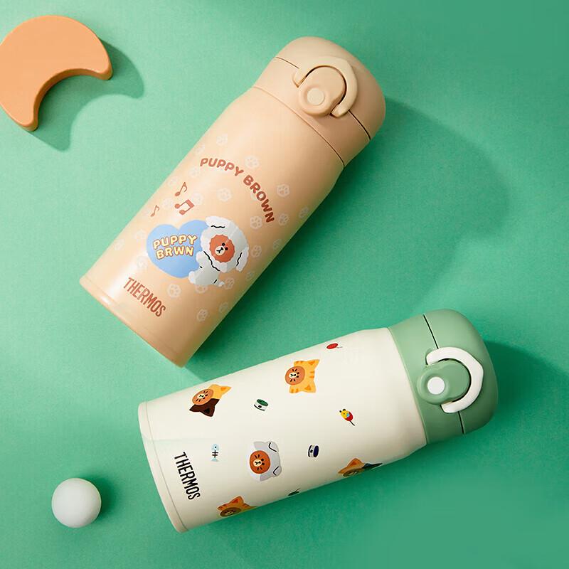 Thermos 350ml Puppy Design Stainless Steel Vacuum Flask