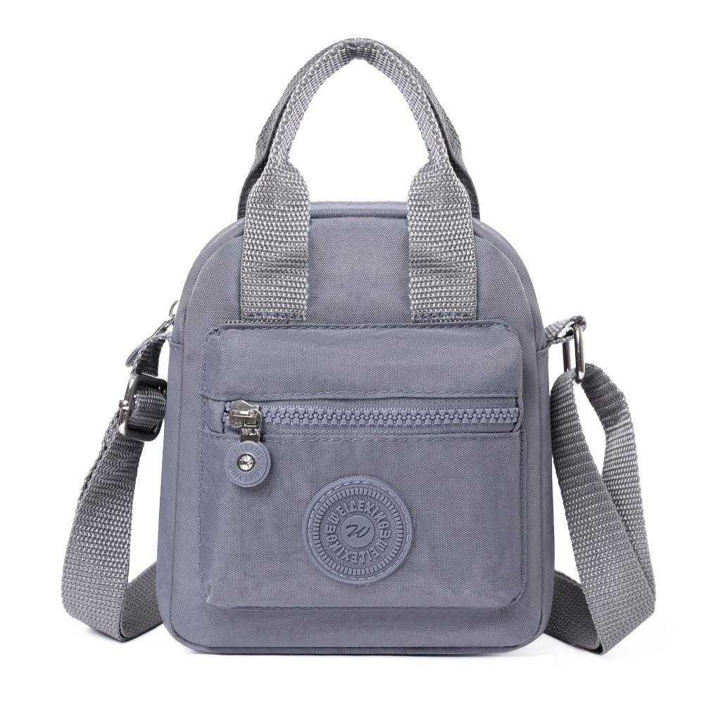 

Маленькие сумки через плечо, нейлоновые женские сумки для мобильных телефонов, мини-женские сумки-мессенджеры, дамский кошелек, сумка через плечо, женские сумки серый