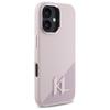 Karl Lagerfeld Silicone Shadow Metal Initial Magsafe - Etui Iphone 16 (Różowy)