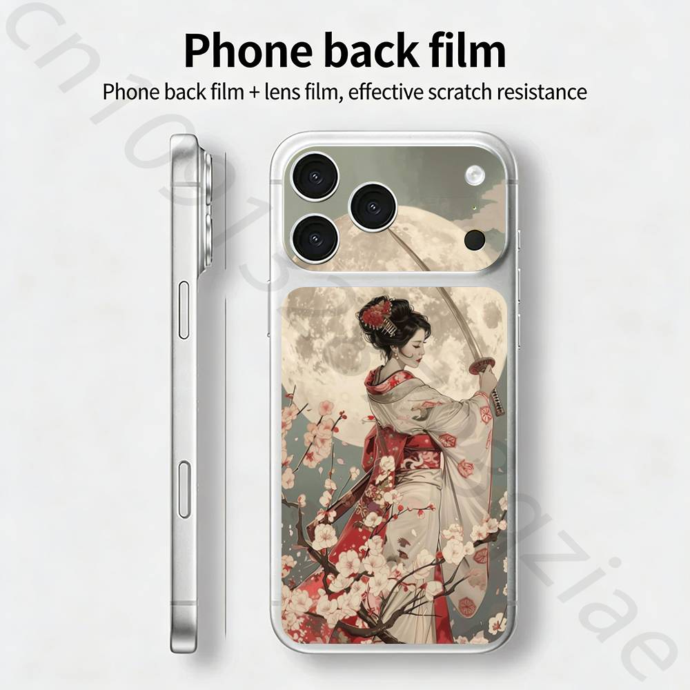 Renaissance Art painting For iPhone 17 pro Max /17 pro Full Cover Decal Skin Wrap 3D Colorful Rear Protective Sticker Film