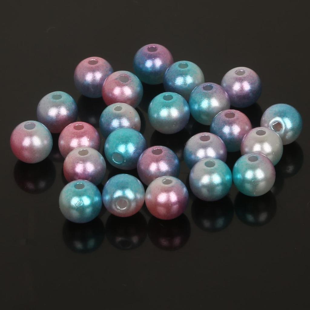 14-24g/sáček 4/6/8/10mm Barevné ABS korálky Náramek Náhrdelník Náušnice Náušnice Příslušenství pro výrobu šperků