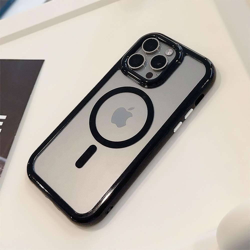 Magnetic Acrylic Iphone16 IPhone Case 15promax Cream 14 Suitable for 12 Anti Fall 1311