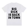 Summer Men's Adult Sex Joke Letter Printed Hip Hop Round Neck T-shirt 100% Cotton Loose Soft Breathable Short Sleeve