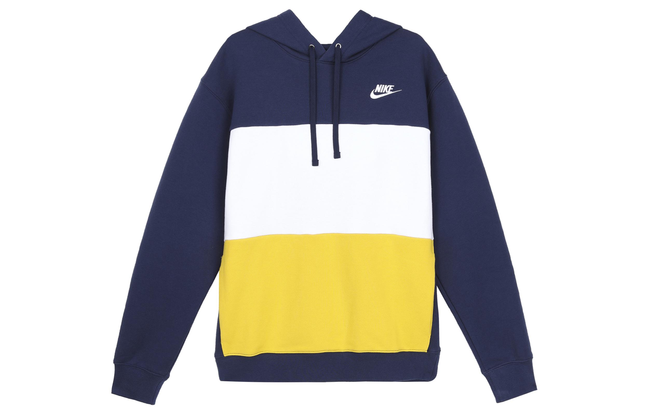 Nike Sweatshirts Men s Dark Navy Blue Hooded Moderate Regular FB7416-410 M
