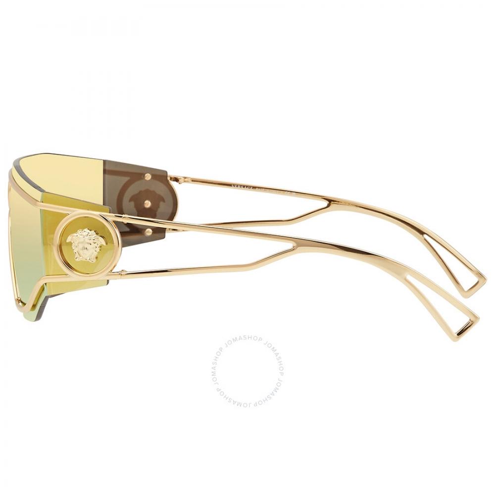 VerSace Brown Mirror Gold Irregular Men S SunglaSSeS Ve2226 10027p 45