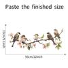 Colorful Flower Branches Bird Glass Windows Home Beautification Decoration Electrostatic Window Stickers Self-adhesive Removable