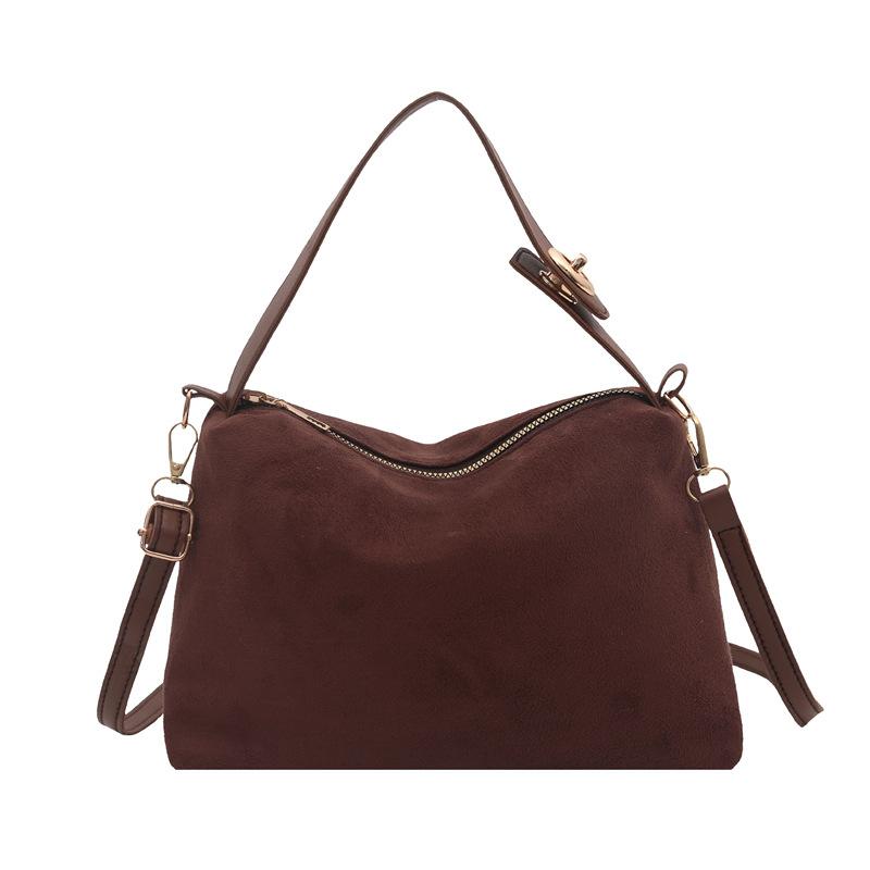 

Autumn and winter retro matte handbag niche underarm bag autumn new shoulder tote bag bag