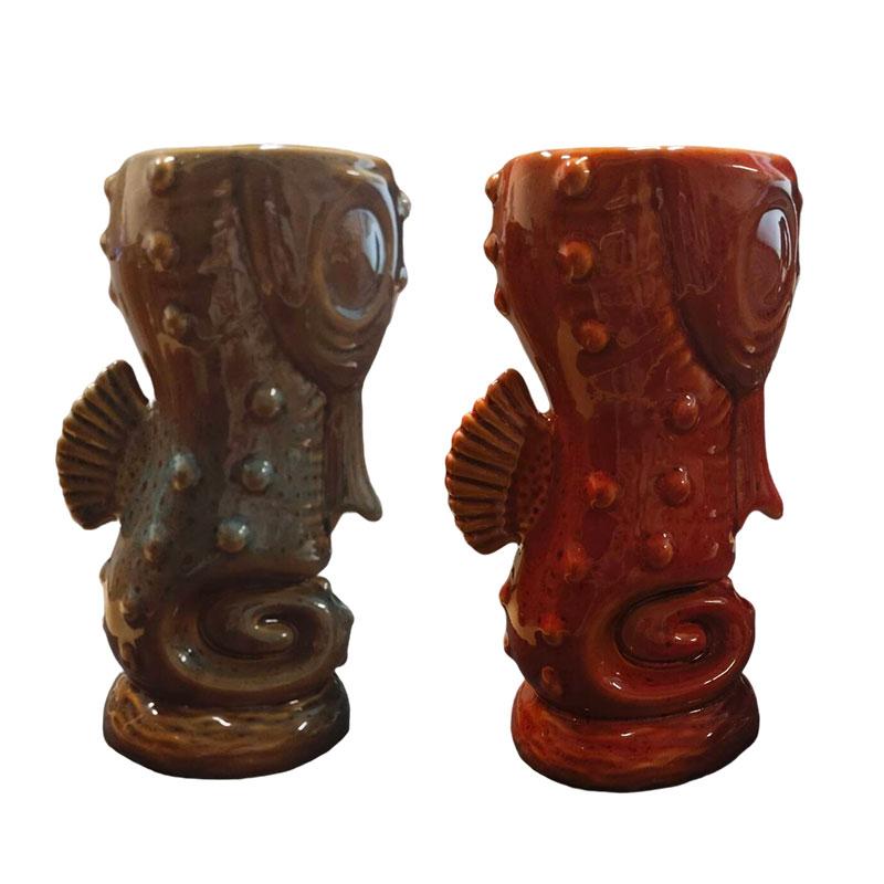 Personalized Creative TIKI Cup Hawaiian Style Seahorse-shaped Tiki Cup American Retro Cocktail Cup Mixing Glass Desk Decoration