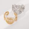 Metal Alloy Women's Spiral Open Cuff Bracelet Adjustable Cuff Arm Ring  Jewelry Gifts