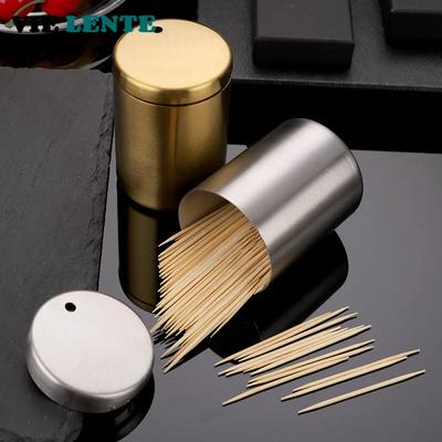 Stainless Steel Toothpick Container Creative Simple Portable Toothpick Container Cotton Toothpick Container Storage Box for Home
