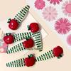 2-Pack Fruit Hair Clip Small Metal Snap Hairpins for Women Kids Toddlers Girls