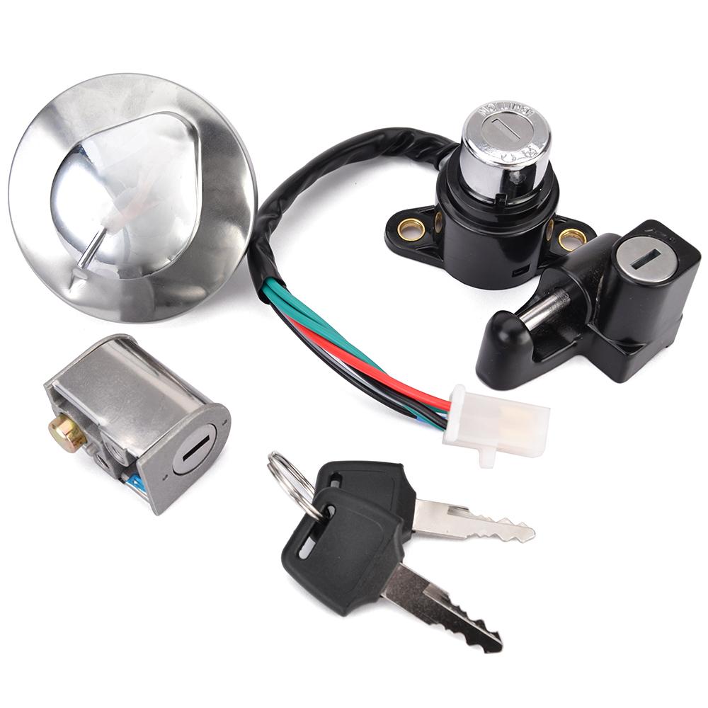 Fuel Gas Cap Ignition Switch Seat Lock with Key Kit For Honda CMX250 (REBEL)1985-2014 CA125 1995 1996 1997 1998 1999