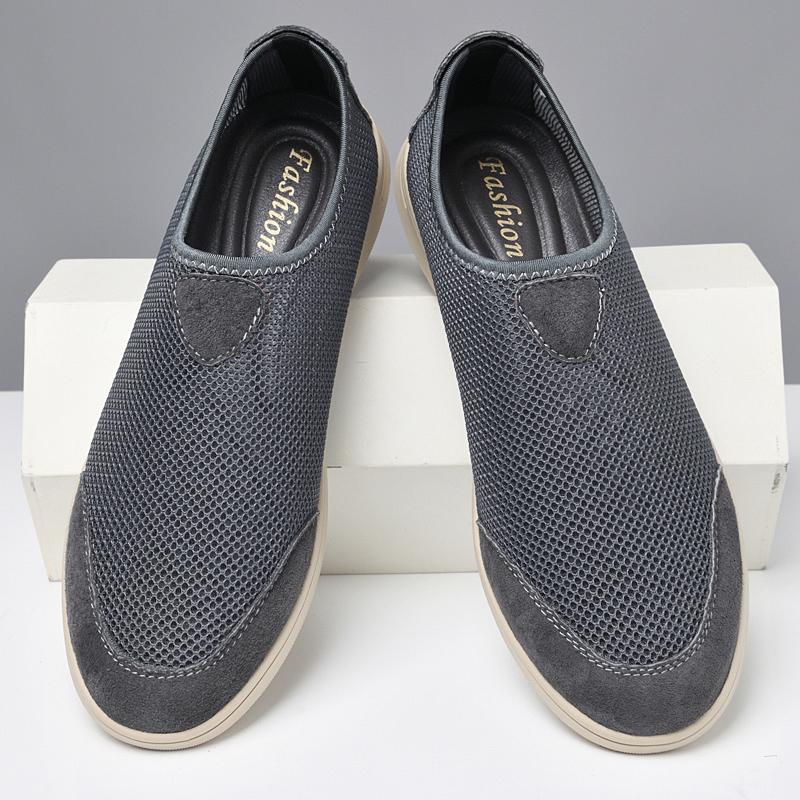 Frühling Sommer Heißverkauf Mokassins Bequeme Herren Slipper Lässige Schlupfschuhe Herren Flats Leichte Fahrschuhe Atmungsaktive Netzschuhe