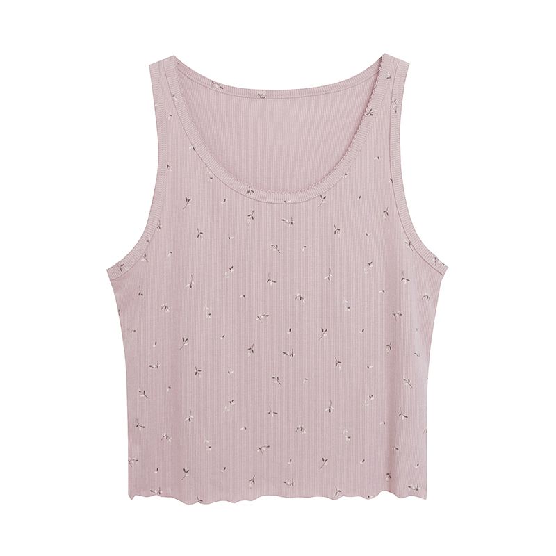 

Soft Comfortable Knitted Wooden Ear Sleeveless Trousers Vest Vest XS