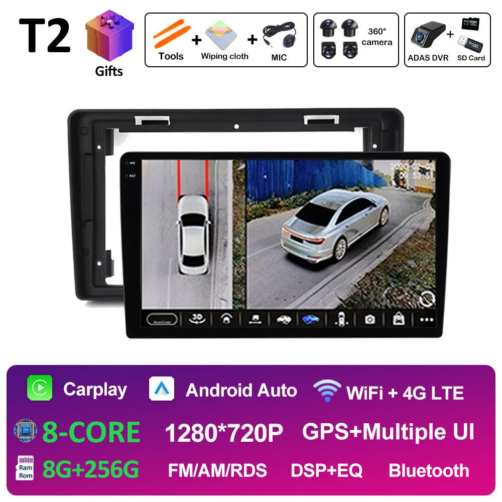 Smart Syetem GPS Navigarion For Citroen C2 C3 2001 2002 2003 2004 - 2010 Android 14 Wireless Carplay Cooling Fan Blurtooth WIFI