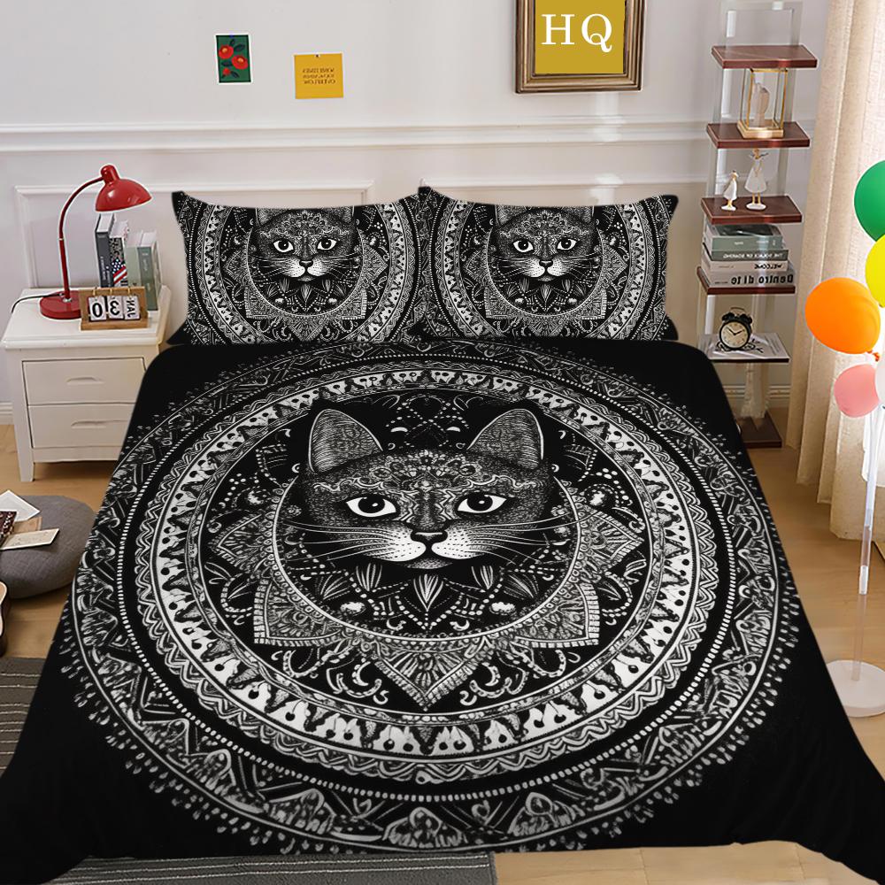 Luxus Datura Bettbezug Set Bettwäschebezug Anzug Polyester Heim Bettwäsche Set Doppelbett Schlafzimmer Dekor
