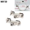 2Pcs Fastener Hardware Round Hose Clamp Pipe Fitting Nut Hoop Suspension Pipe Holder Expansion Screw