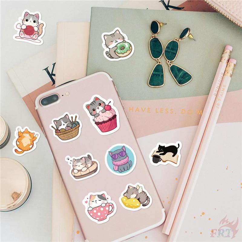 500Pcs/Roll Q Sweet Cat Kids Rewards Stickers - DIY Scrapbooks Album Decor Sealing Label Decals