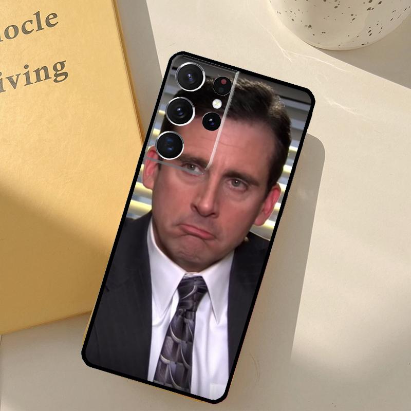 The Office Michael Scott Phone Case For Samsung Galaxy S23 S20 S21 S22 S24 S25 Ultra S9 S10 Plus S25 FE Cover Shell