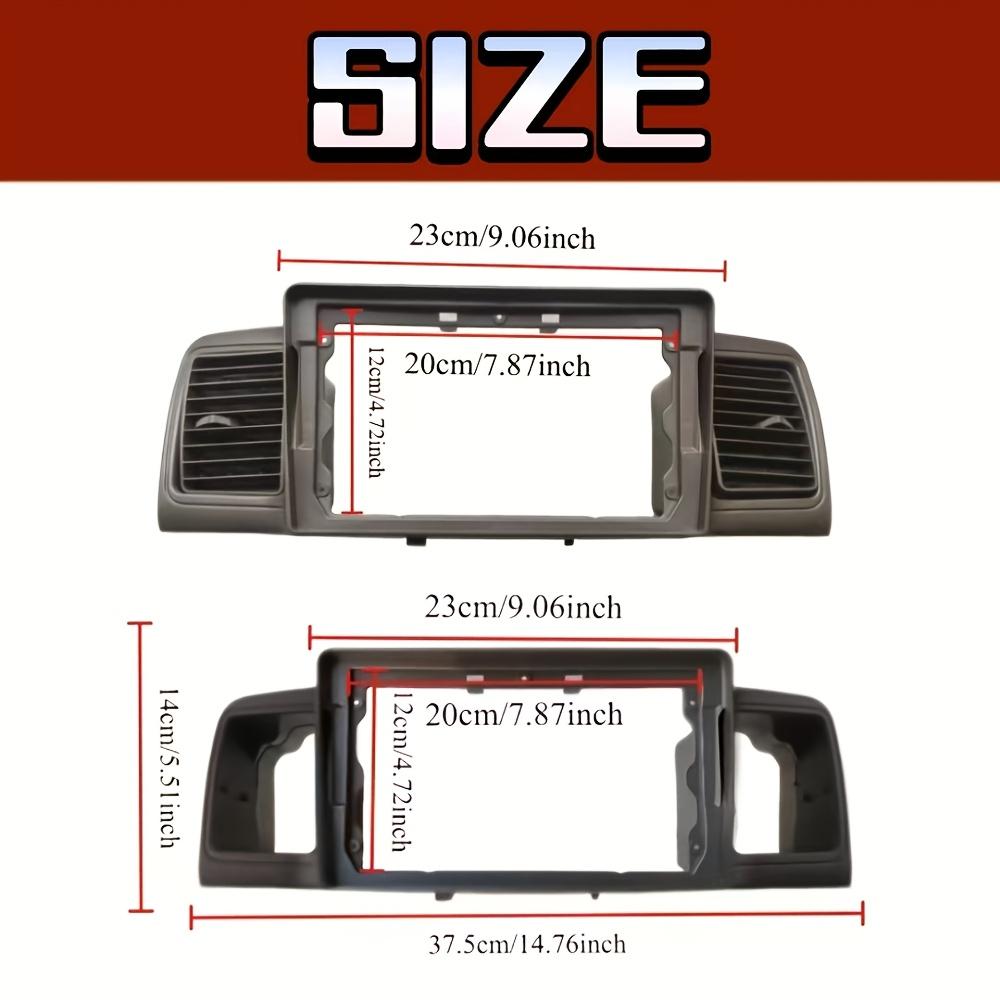 2 Din Car radio 9'' Face Frame Fit For Corolla E120 e 120 BYD F32007-2011 Dashboard Fascia Stereo Panel Dash Car Fascia Frame