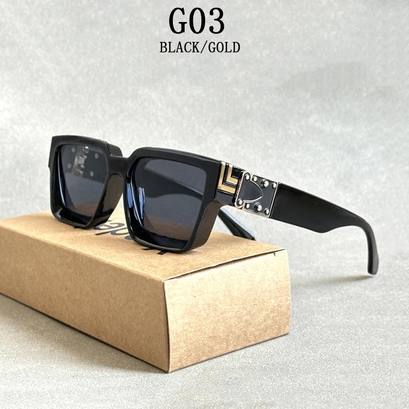 Square Oversized Millionaire Fashion Glasses Luxury Sunglasses For Men Vintage Sunglasses Women Fashion Glasses
