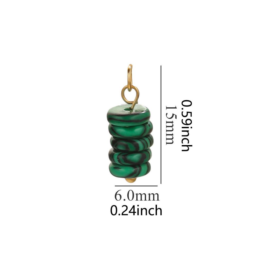 1pc Natural Stone Beads Spacer Charms for Women Earrings Pendants Necklace DIY Handmade Crystal Stone Pendants Jewelry Making