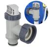 Split Hose Plunger Valves Set with Adapters Suitable for Pool Pump Systems Water Flow Control and Leak Prevention