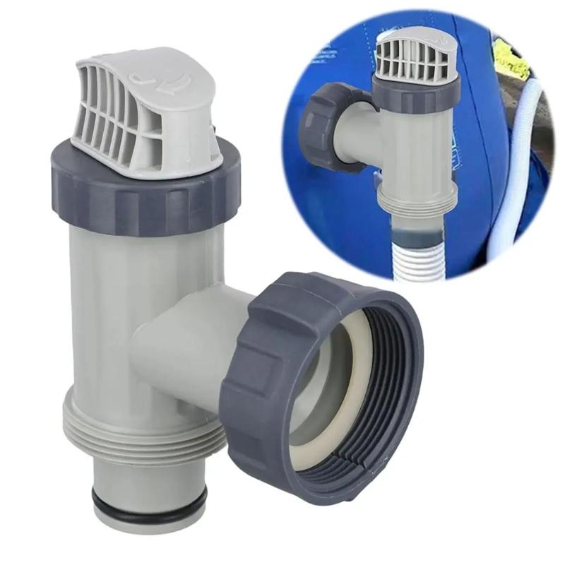 Split Hose Plunger Valves Set with Adapters Suitable for Pool Pump Systems Water Flow Control and Leak Prevention