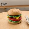 Fun Burger Hamburger Squeeze Toy Food Shape Slow Rising Fidget Realistic Handheld Squeezing Toys Soft Stress Relief Sensory Toy for Anxiety Gadgets