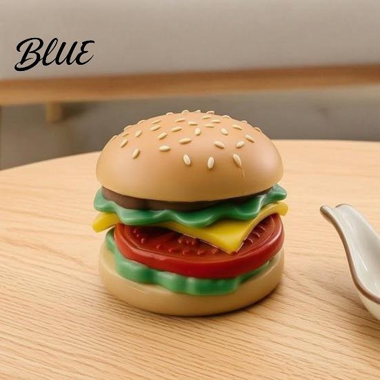 Fun Burger Hamburger Squeeze Toy Food Shape Slow Rising Fidget Realistic Handheld Squeezing Toys Soft Stress Relief Sensory Toy for Anxiety Gadgets