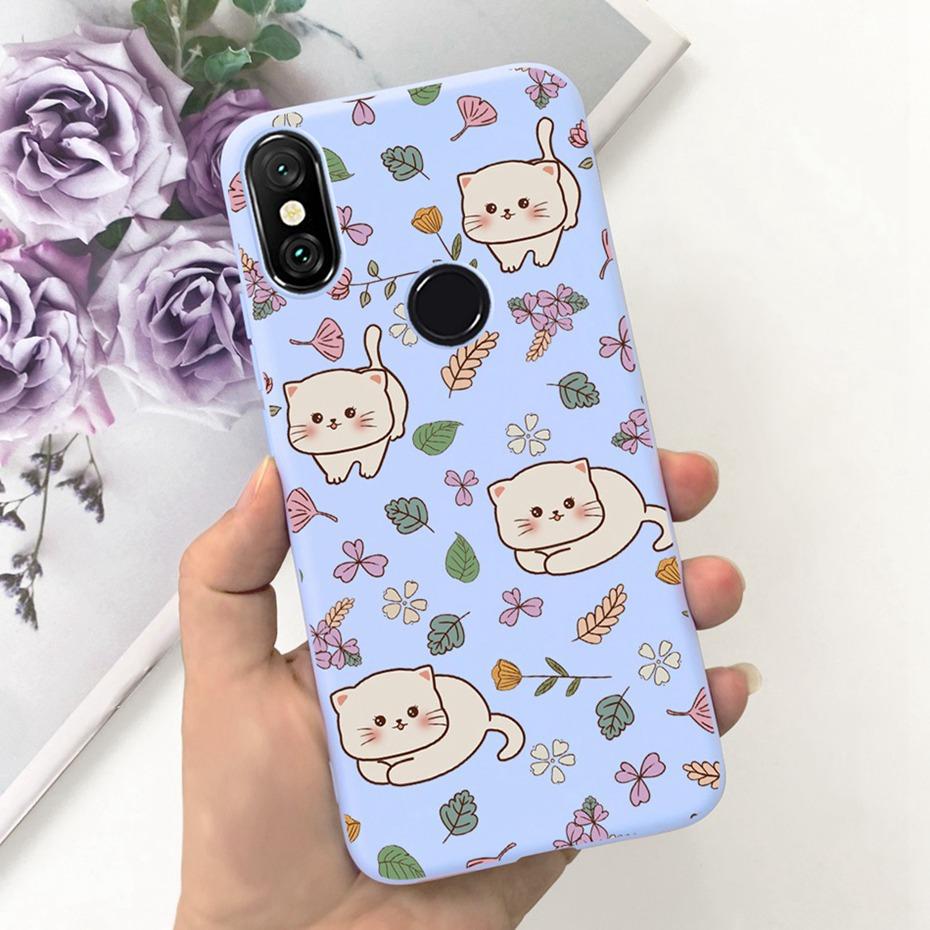 Case For Xiaomi Mi A2 Lite 5.84" Cute Animal Cartoon Candy Color Soft Silicone Phone Bumper For Xiaomi Mi A2lite Back Cover