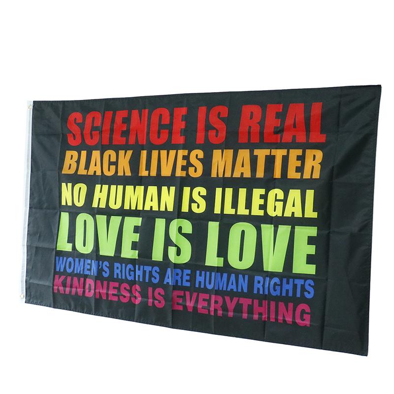 

90X150 см Любовь есть любовь Black Lives Matter Флаг Blm Мирный протест Уличный баннер