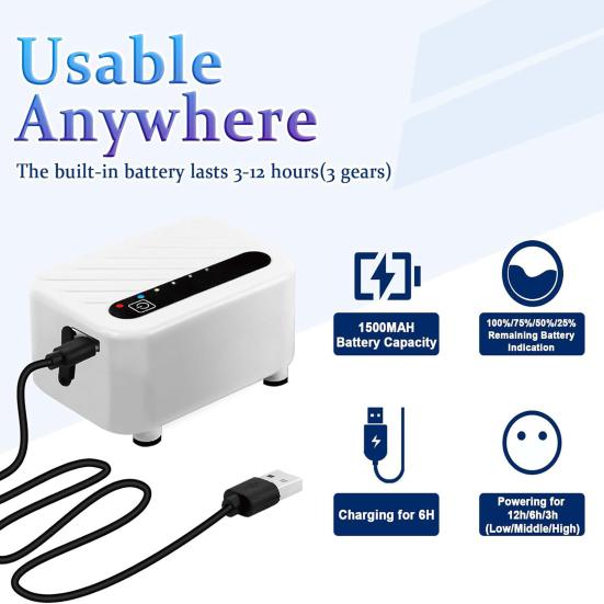 Rhinestones Vacuum Brush Portable USB-C Charging 3 Suction Levels Drill Disk Brush Wax-Free