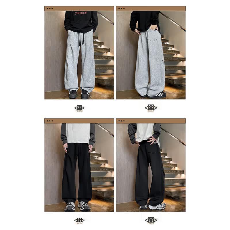 MARK FAIRWHALE Men's Loose Straight-Leg Sweatpants
