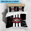 3pcs Sport Club Football Crest Printed Bedding Set Duvet Cover Closure Includes 1 Duvet Cover & 2 Pillowcases Bedding Sets Home Decor Gifts