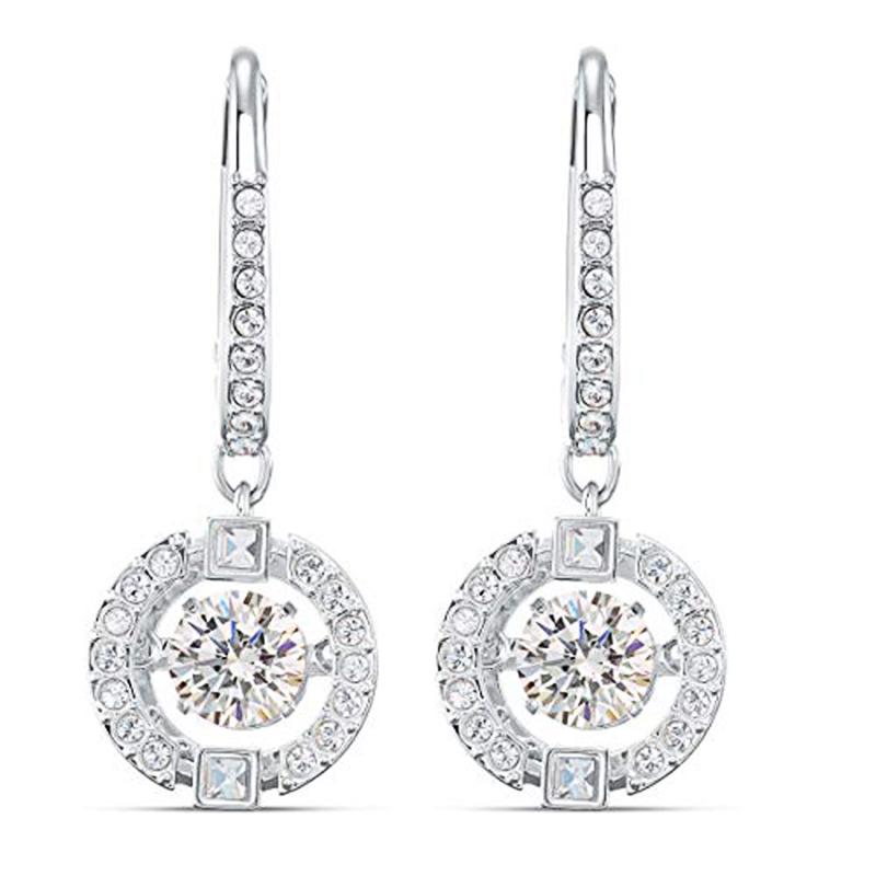 Brilliant Crystal Drop Earrings for Women High Cost-Effective Dangle Earrings Romantic Bridal Wedding Accessories Jewelry
