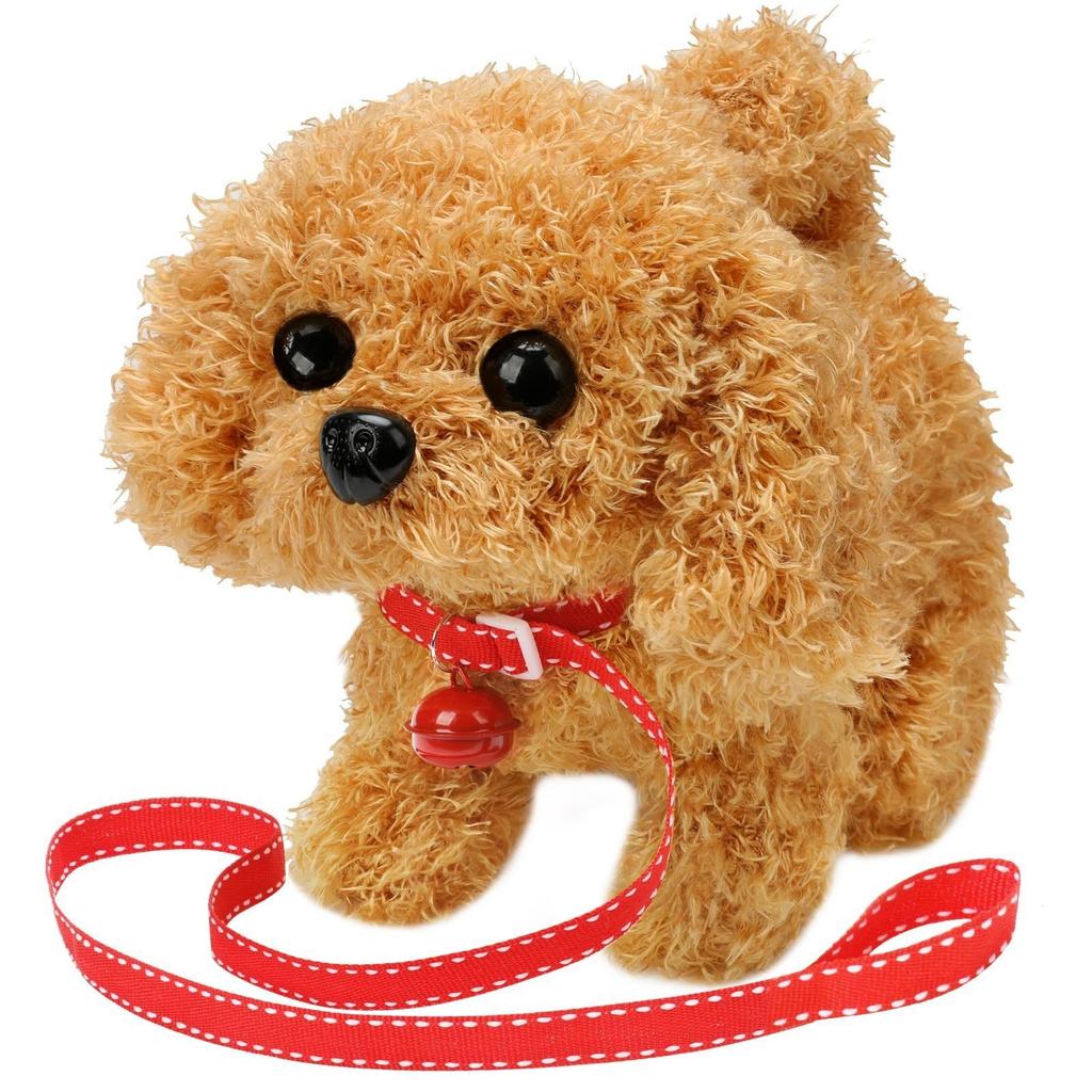 Plush Electric Little Simulation Pet Can Walk, Bark, Move Its Mouth And Its Ears Long-haired Pet Toy