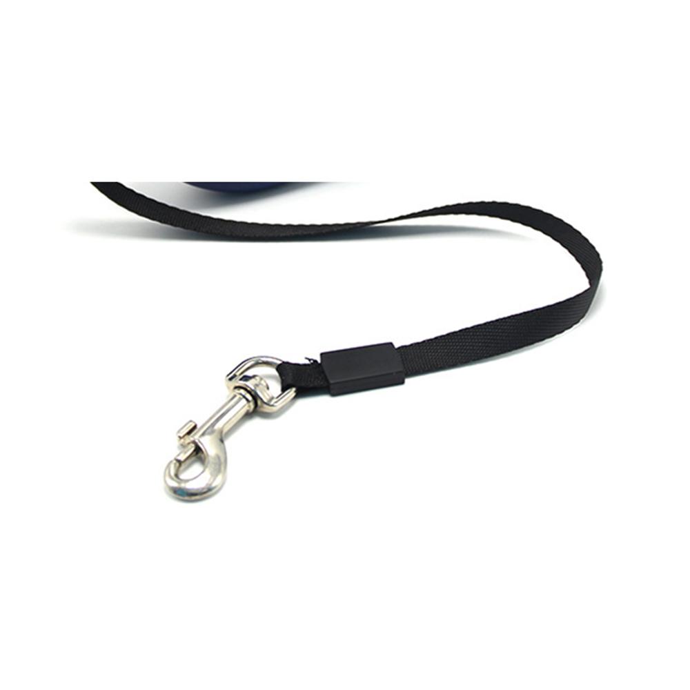 16.4ft Retractable Pet Rope Anti-Slip Handle One-Handed Brake Blue Quick Release