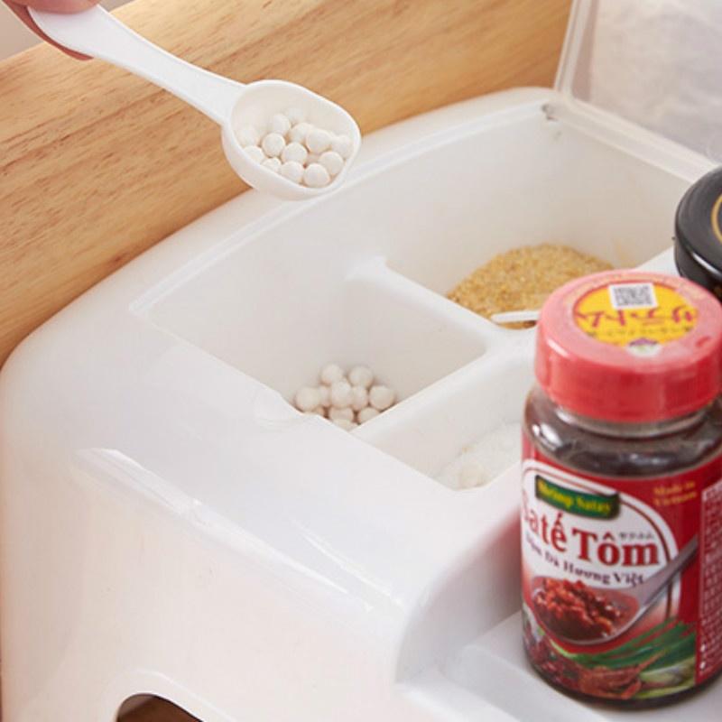 Kitchen Storage Multi-function Rack Spice Box Cutting Board Shelf Lid