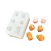 Multiple Use 6 Cavity Silicone Mould Resin Art Tools Capybara Hippo Miniature Decoration Craft Projects