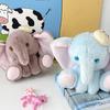 Cute Elephant Stuffed Animal Plush Toy Keychain Soft Doll Car Keyring For Women Couple Children Bag Charms Pendant Birthday Gift