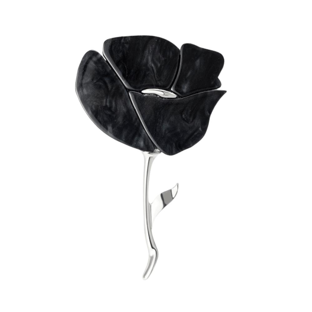 Metal Flower Pins Rose Shape Sweet Brooches Fashion Rose Brooches  Women