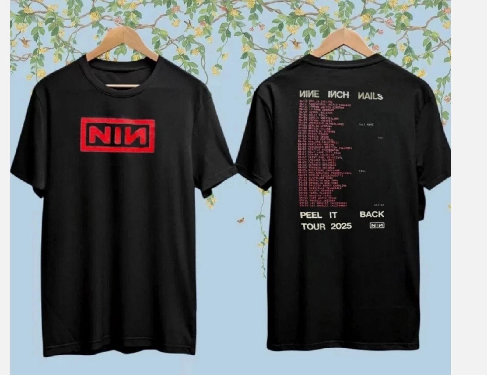 ГОРЯЧИЙ!!!Футболка Nine Inch Nails Peel It Back Tour 2025 4XL