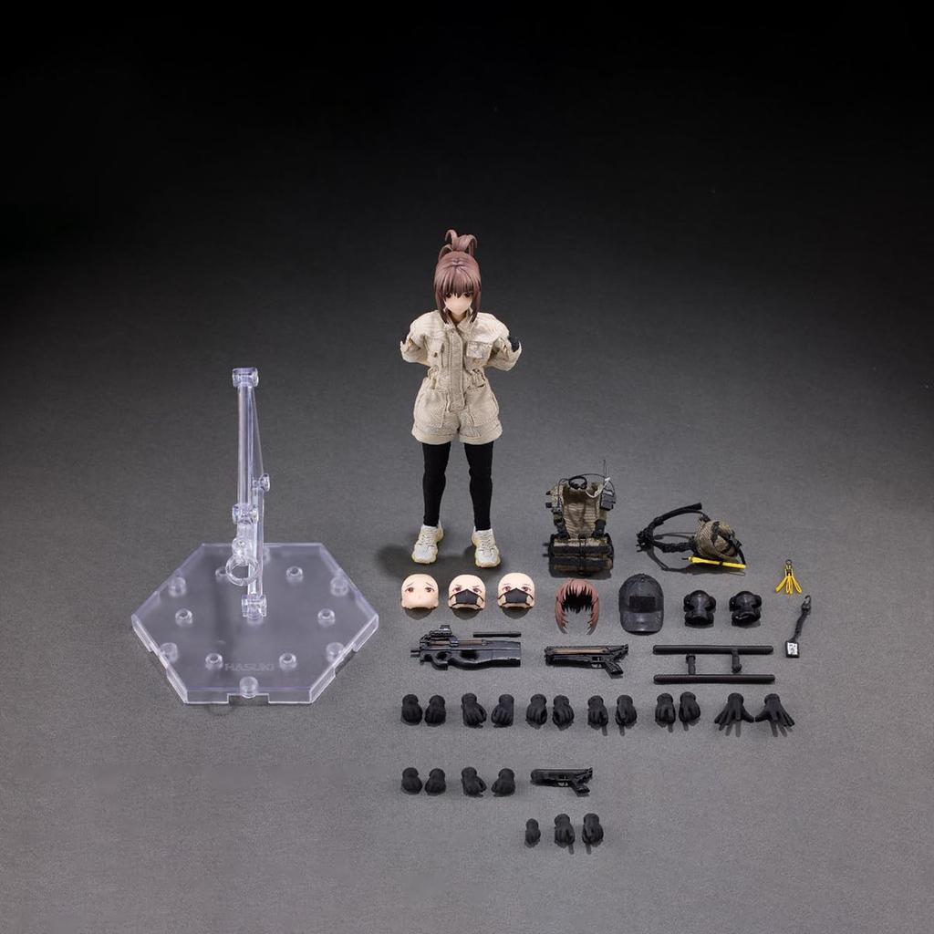 HASUKI POCKET ARTS Series PA006 Security Reizei Hisei Scale and PVC Painted Movable Figure 1/12 Cloth, ABS,