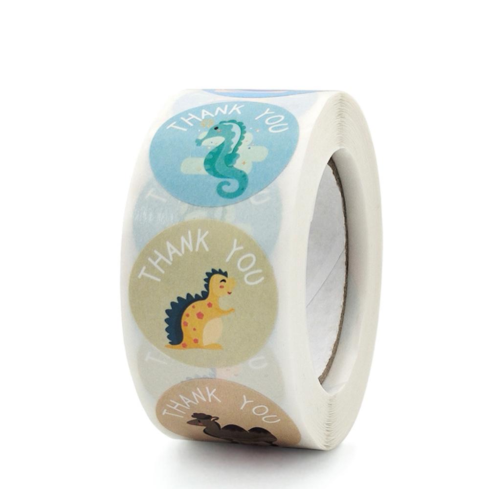 50-500pcs Cute Animals Thank You Stickers Seal Labels For Kids Students Reward Stickers For Motorcycle Children Kids Toys Gift